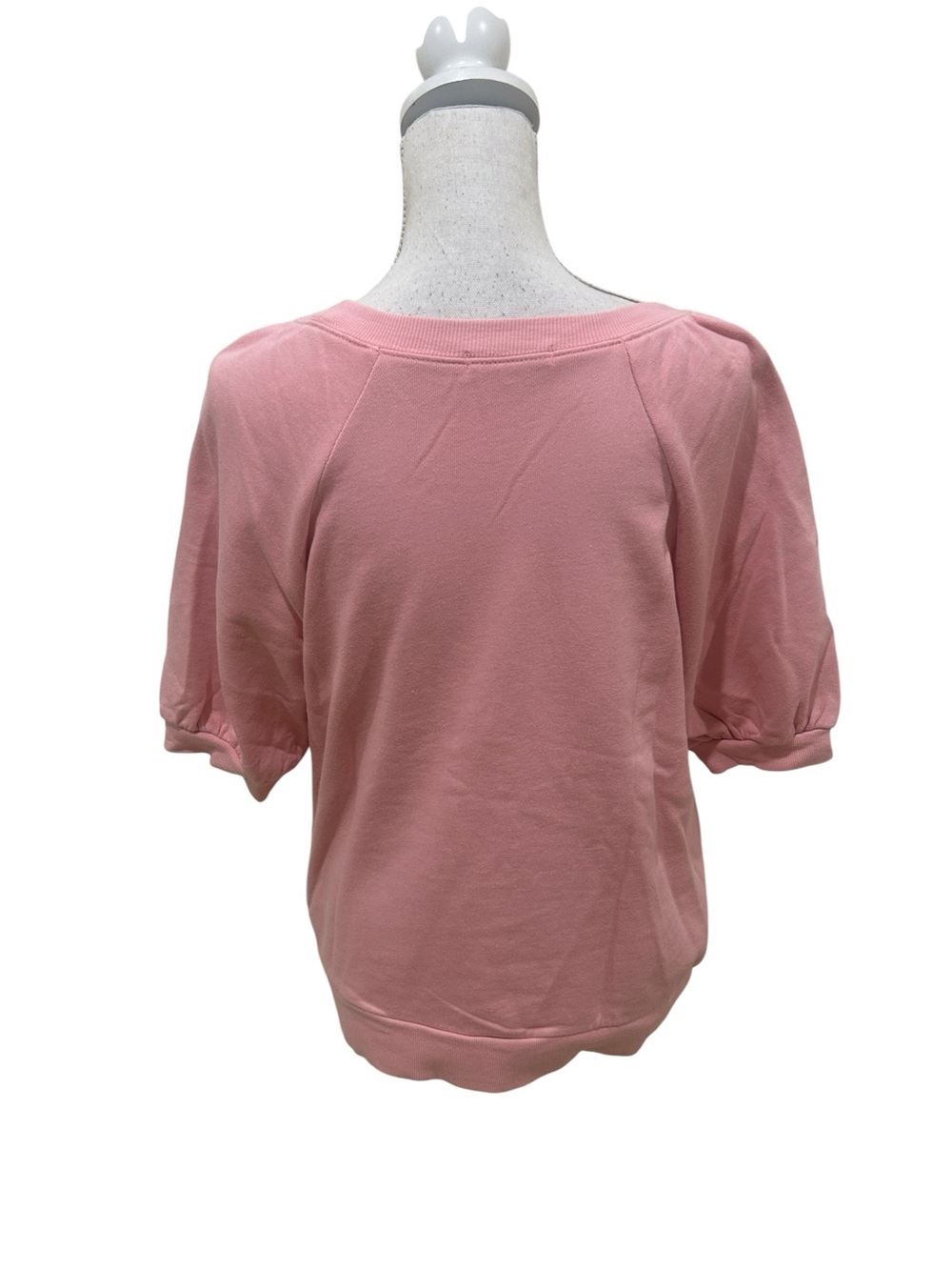 Z Supply pale Pink Puff-Sleeve 100% cotton Sweatshirt size medium - Picture 6 of 8